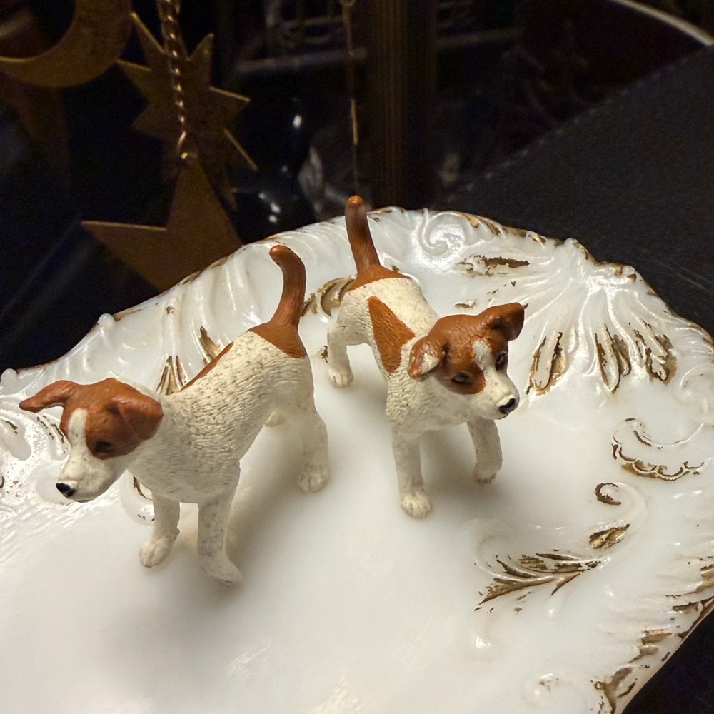 Vintage pair schleich dog figurines - Picture 1 of 4